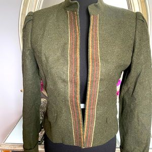 Wool cropped Vintage Blazer